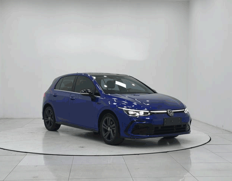 Golf 280TSI DSG R-Line 2021 (bleu avec ensemble réfléchissant noir) (21341 km)