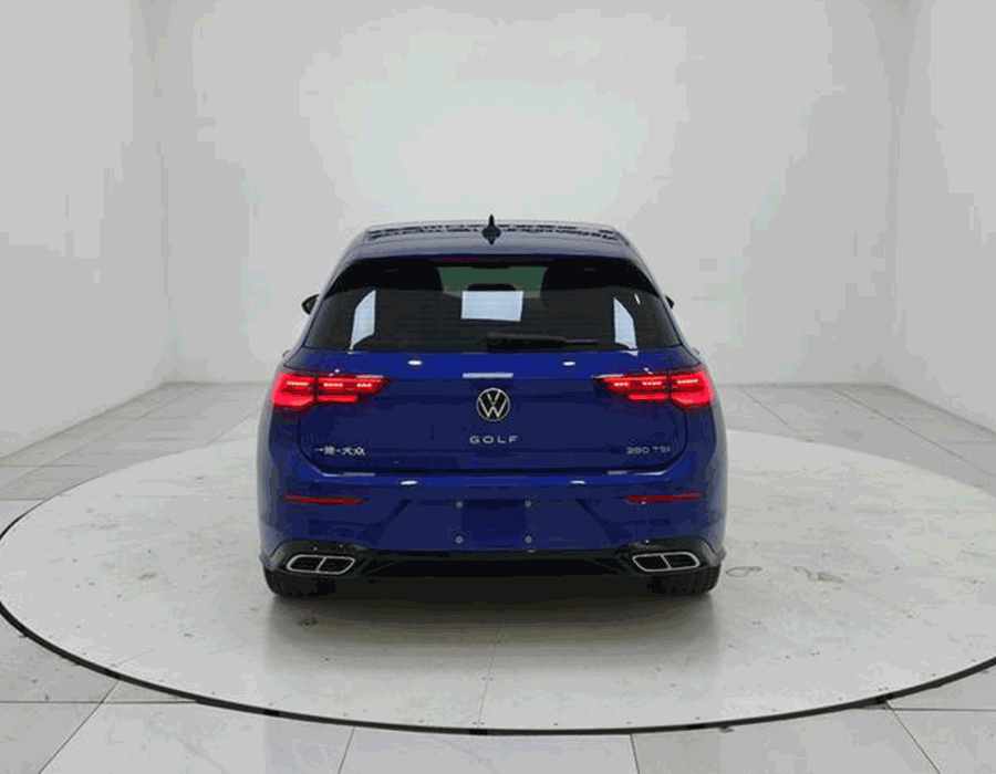 Golf 280TSI DSG R-Line 2021 (bleu avec ensemble réfléchissant noir) (21341 km)