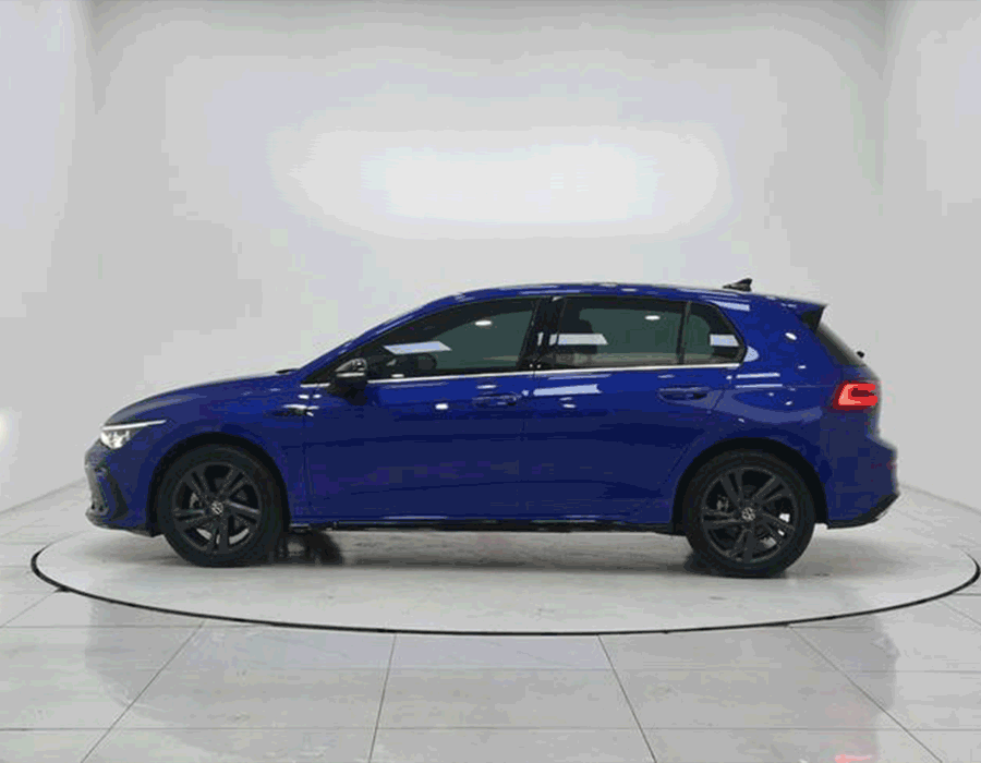 Golf 280TSI DSG R-Line 2021 (bleu avec ensemble réfléchissant noir) (21341 km)