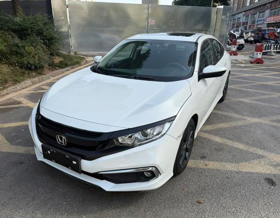 Civic 2019 220 TURBO CVT Dynamic Edition National VI blanche (43285 km)